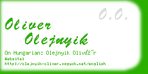 oliver olejnyik business card